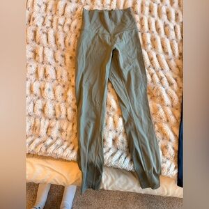 Green Moss colored Lululemon leggings